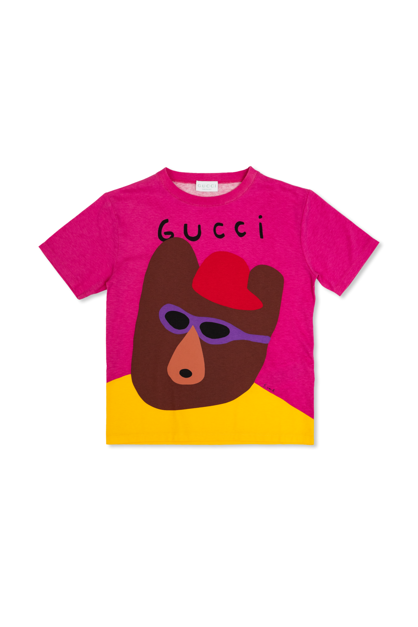 Pink T-shirt with print Gucci Kids - Vitkac France